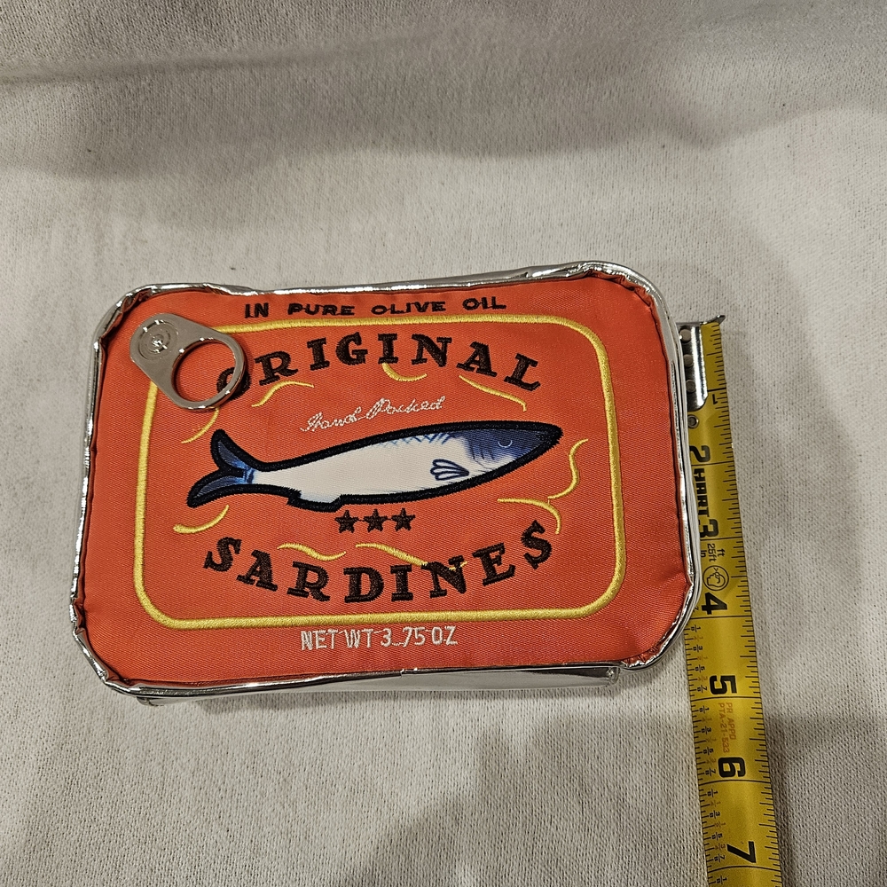 Silly Original Sardines Tin in Olive Oil Cosmetic Bag Clutch - Picture 4 of 5